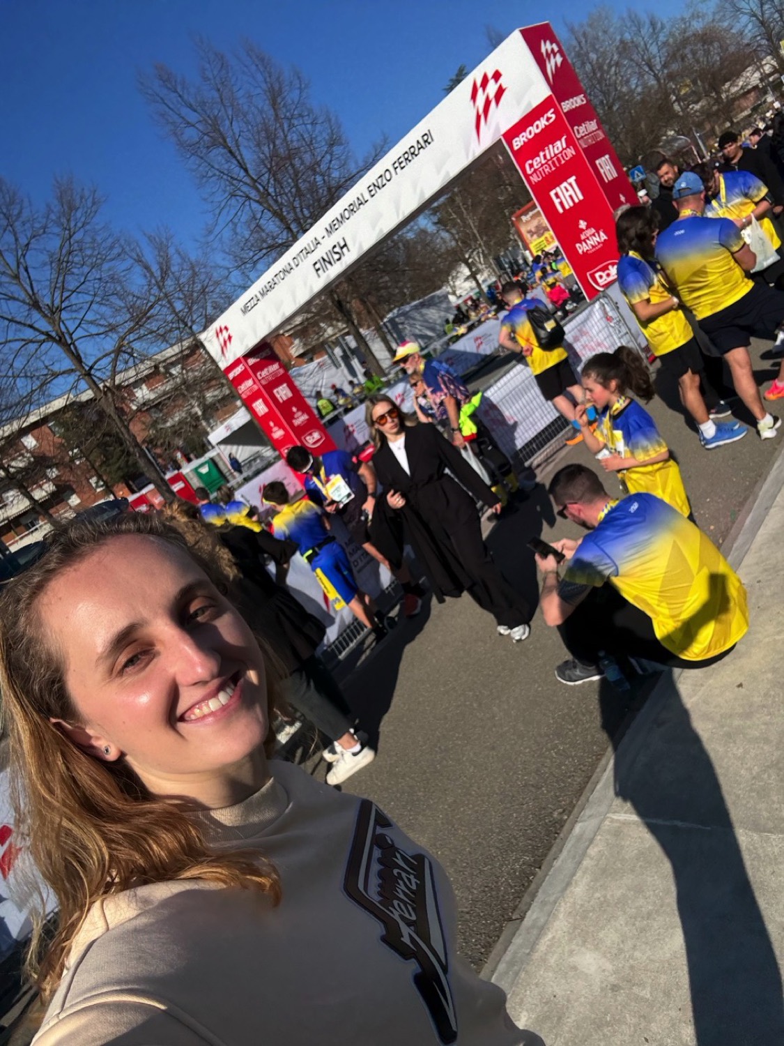 Maya Weug at the Marathon of Maranello